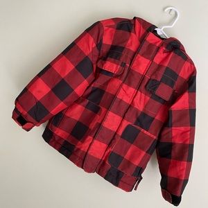 OLD NAVY LITTLE BOYS WEATHER JACKET BUFFALO PLAID